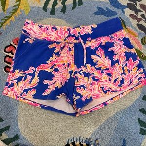 Lilly Pulitzer coral cotton shorts